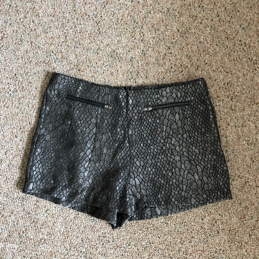 Snake Print Shorts